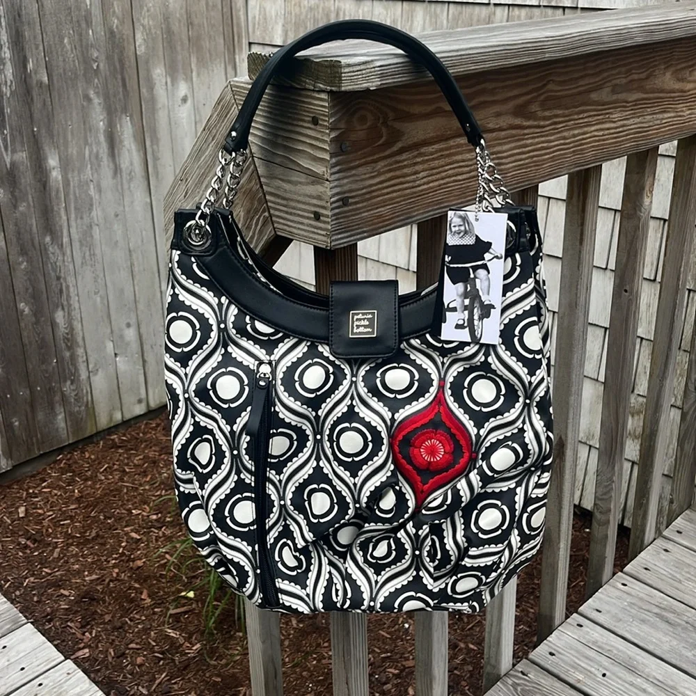 Petunia Pickle Bottom Evening in Islington Hideaway Hobo Diaper Bag,NWT